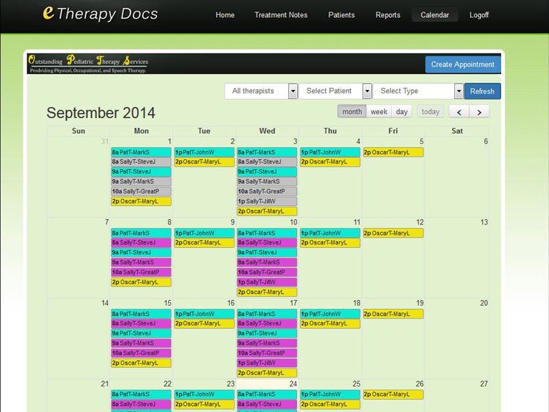 eTherapyDocs Screenshot 3