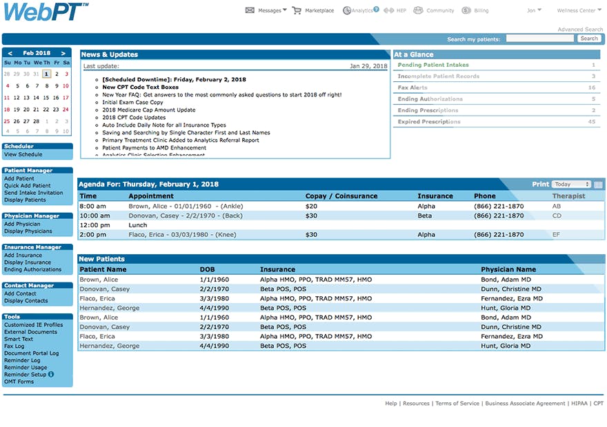 WebPT Screenshot 1