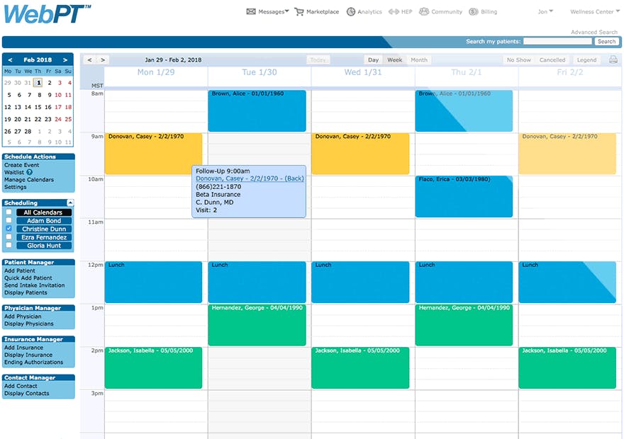 WebPT Screenshot 2