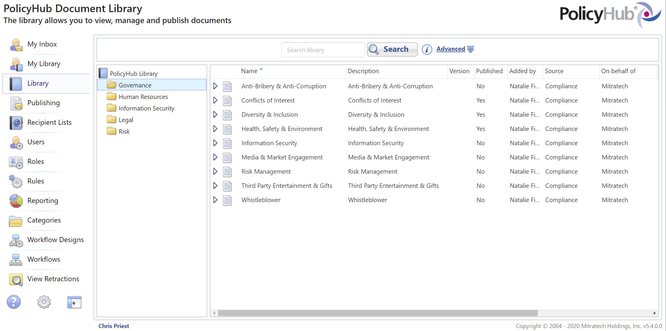 PolicyHub Screenshot 2