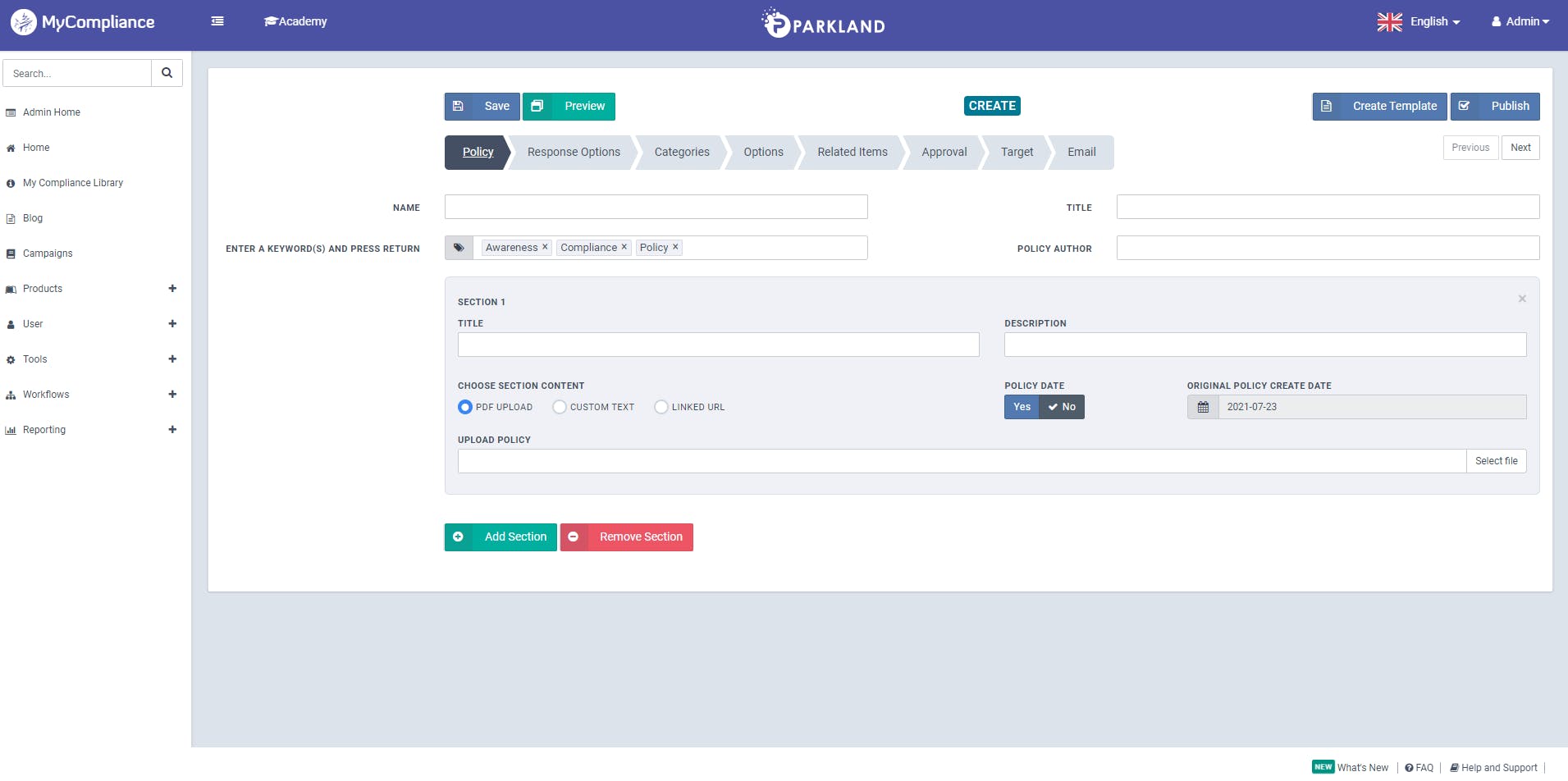 MetaCompliance Screenshot 2