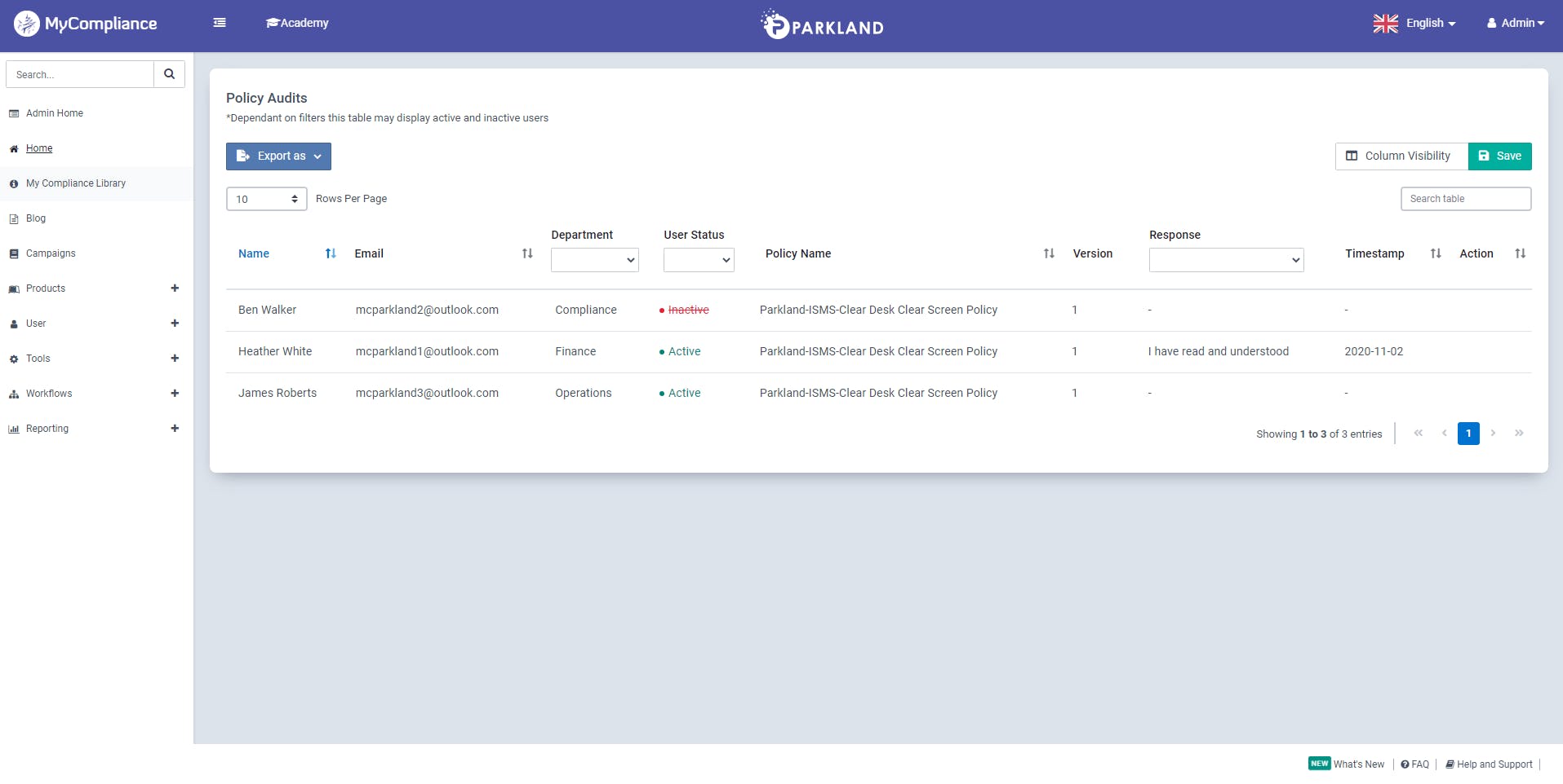 MetaCompliance Screenshot 4
