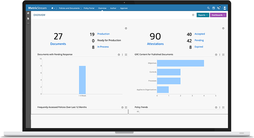 MetricStream Policy and Document Management Screenshot 1