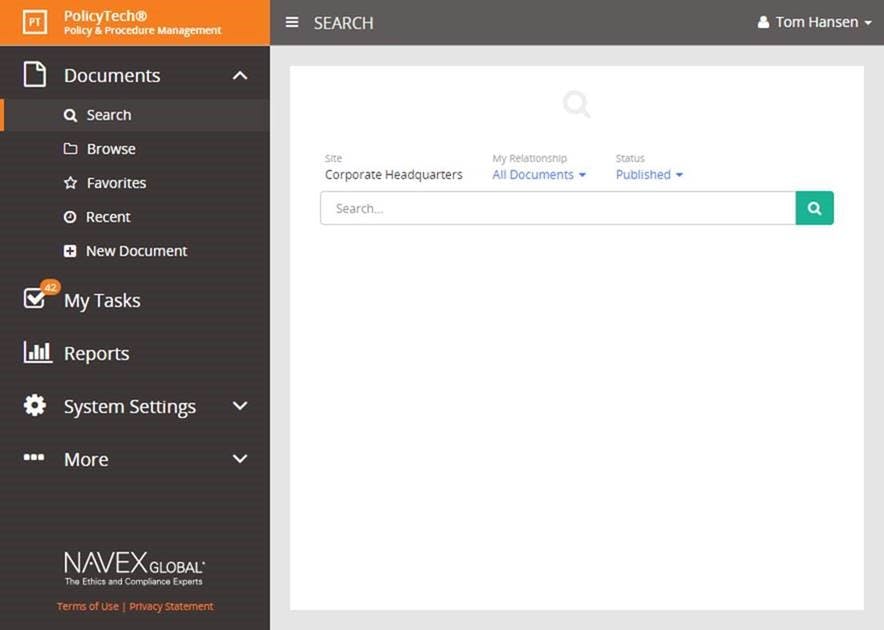PolicyTech Screenshot 1