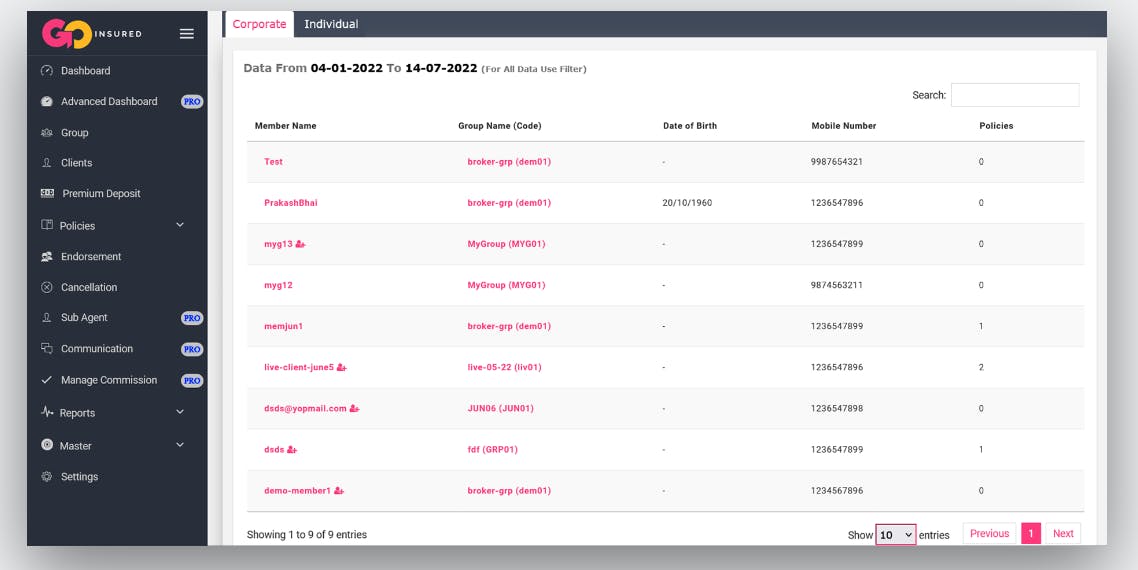 goinsured Screenshot 1