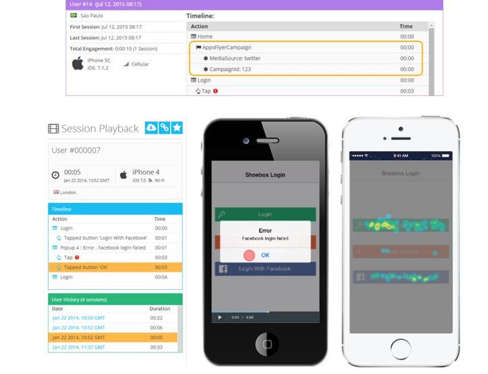 Appsee Mobile Analytics Screenshot 1