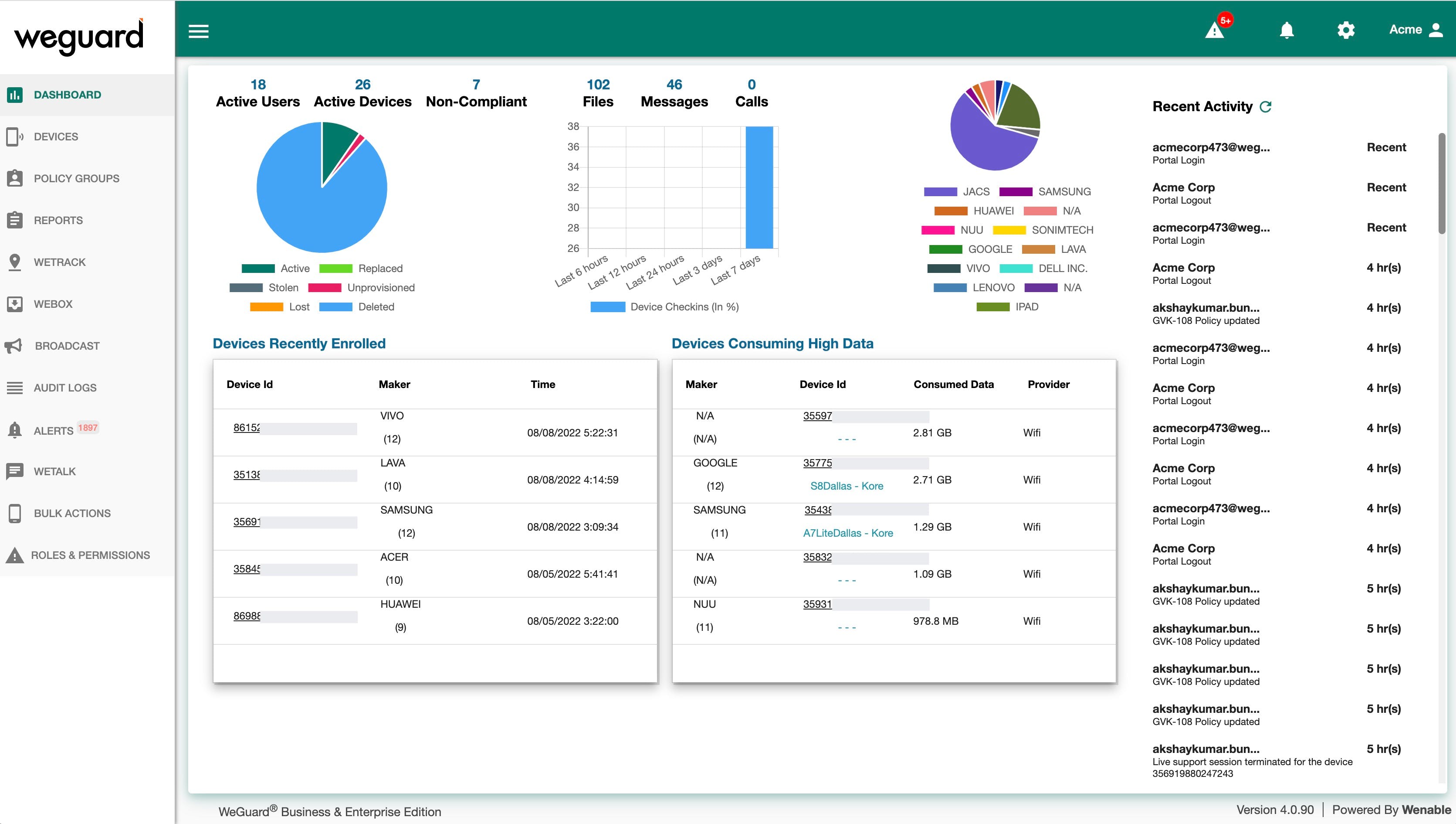 WeGuard Screenshot 1
