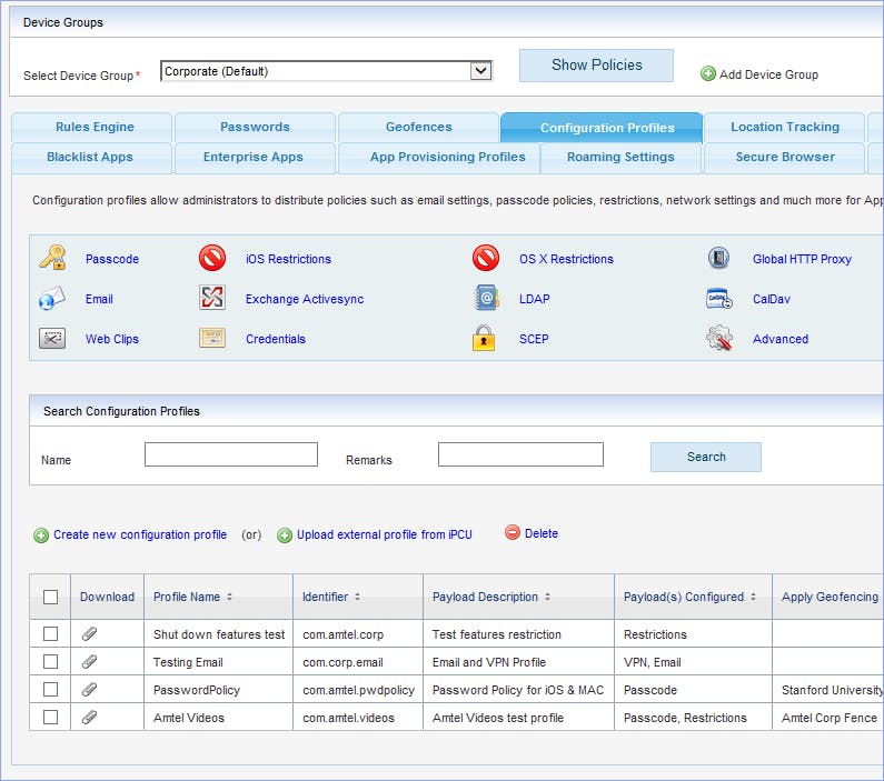 Amtel MDM Screenshot 5