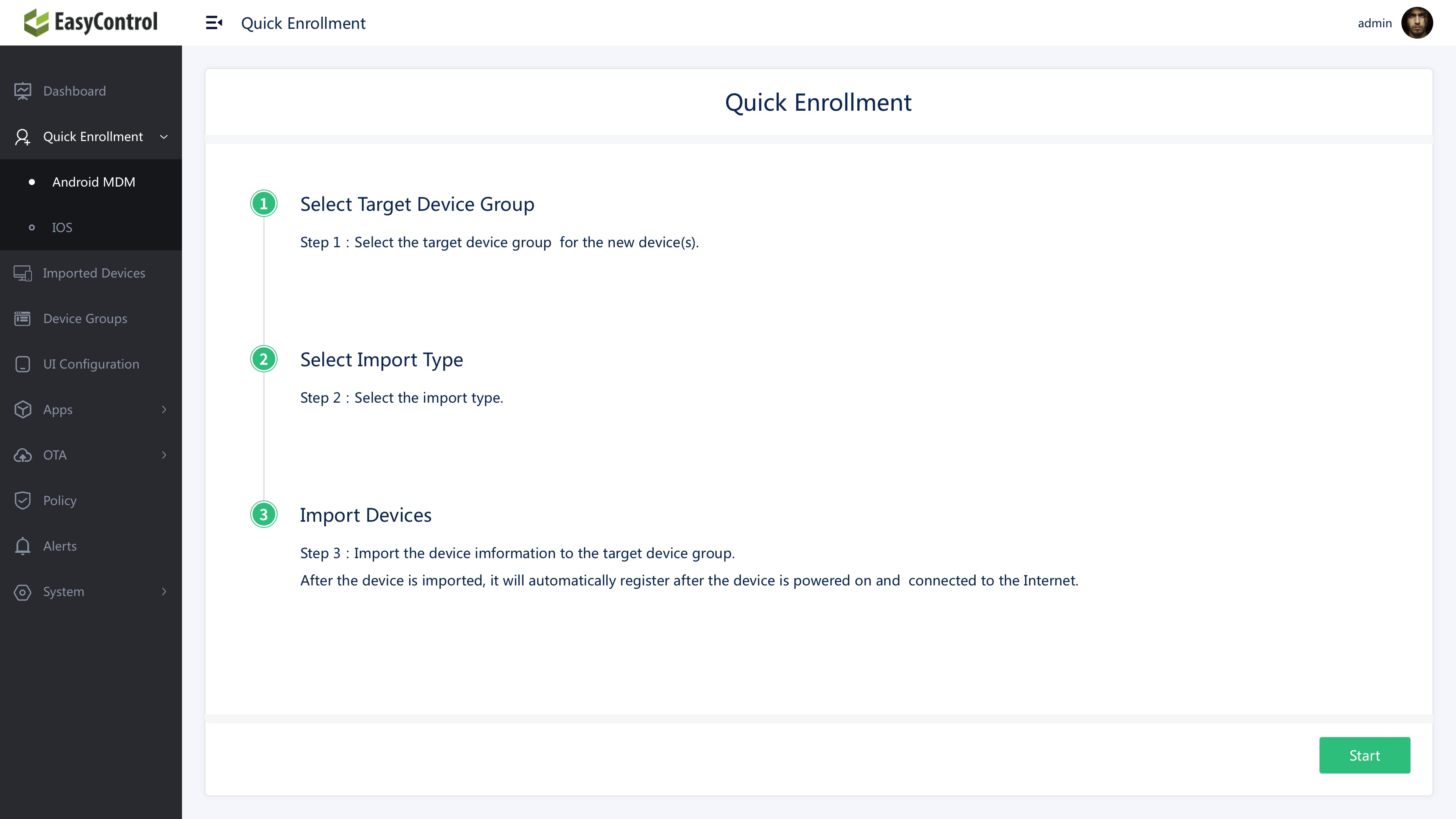 EasyControl MDM Screenshot 1