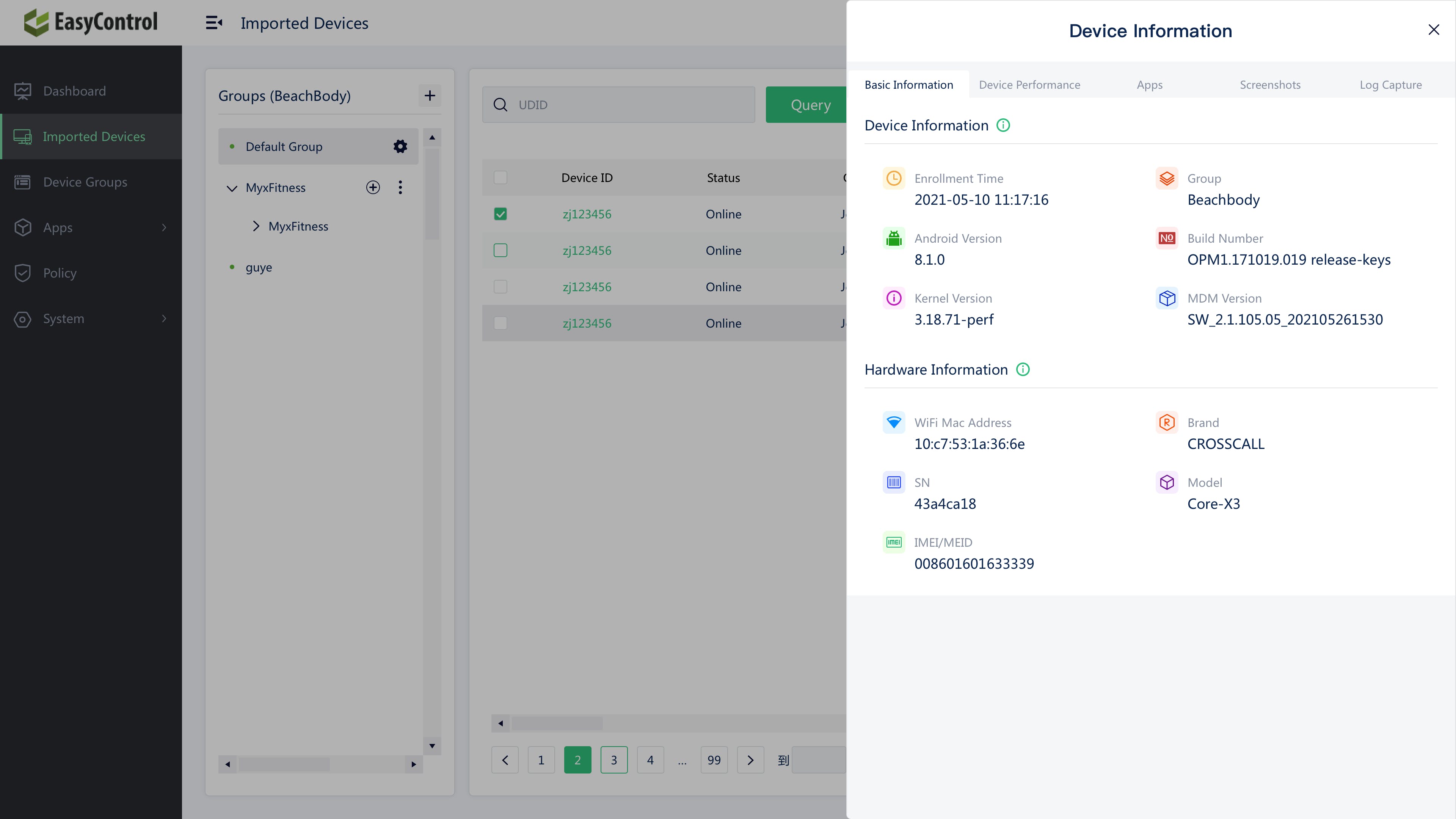 EasyControl MDM Screenshot 2