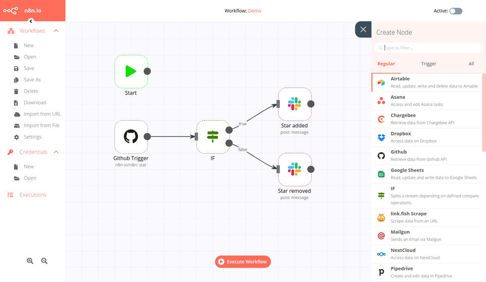n8n.io Screenshot 1