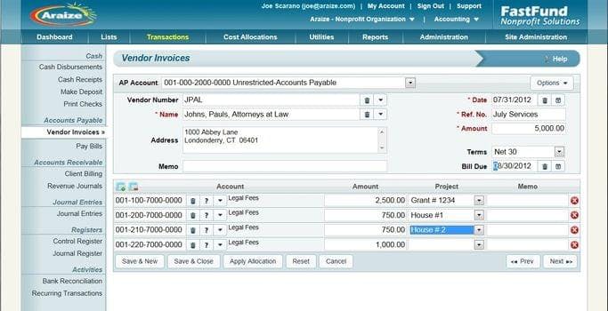 FastFund Software Suite Screenshot 2
