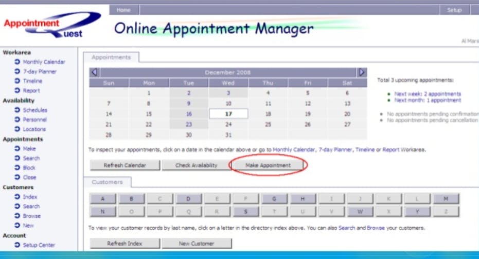 Online Appointment Manager Screenshot 1