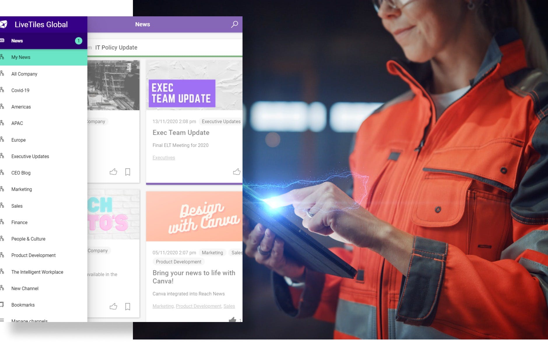 LiveTiles Screenshot 1