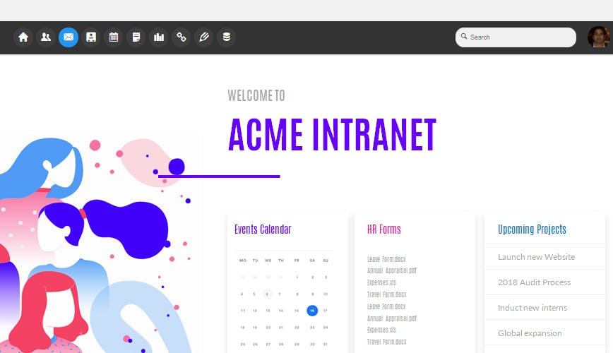 HyperOffice Portal Screenshot 1