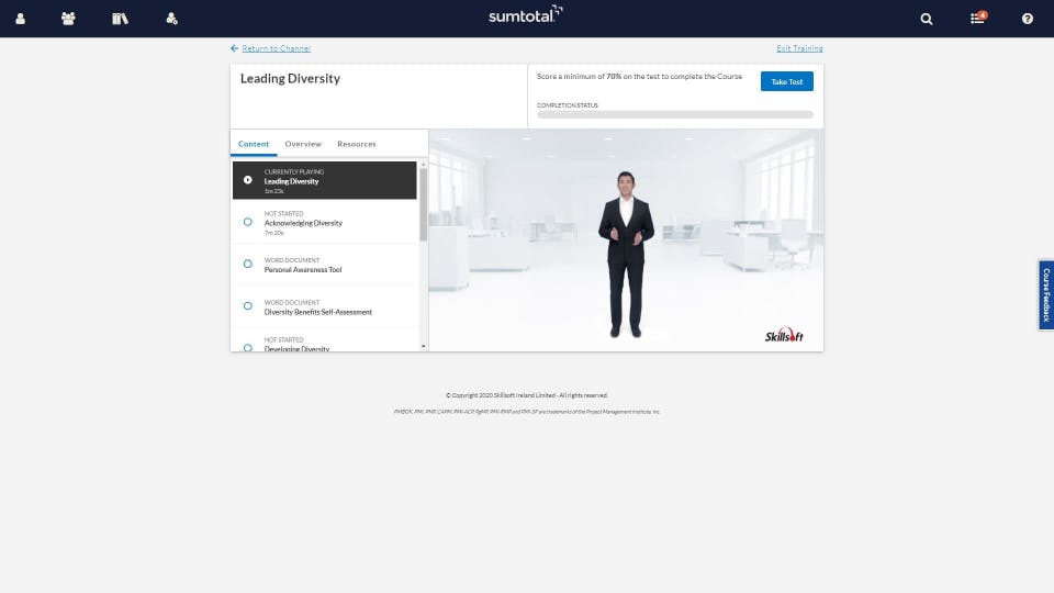 SumTotal Learn Screenshot 2