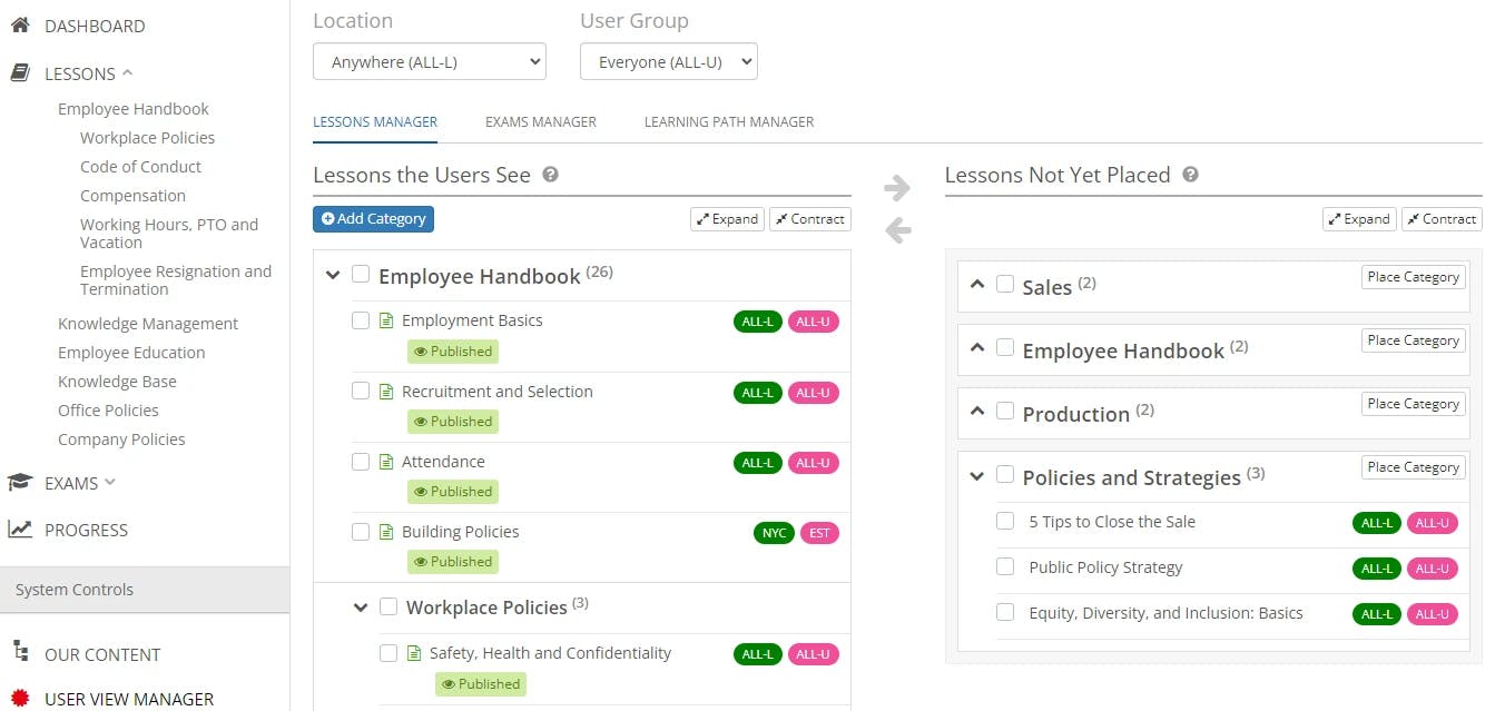 MonkeyLMS Screenshot 2