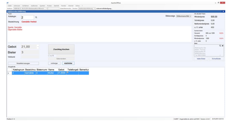 AuctioOffice  Screenshot 2