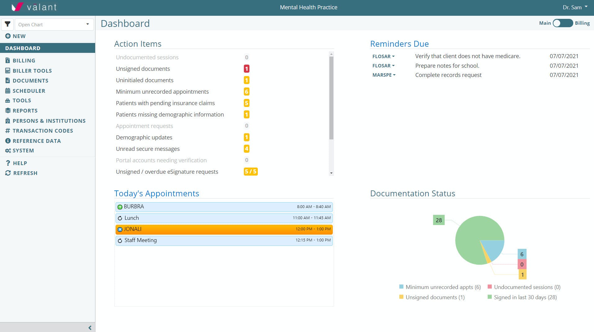 Valant EHR Suite Screenshot 3
