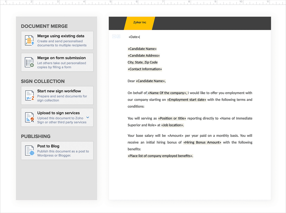 Zoho Writer Screenshot 3