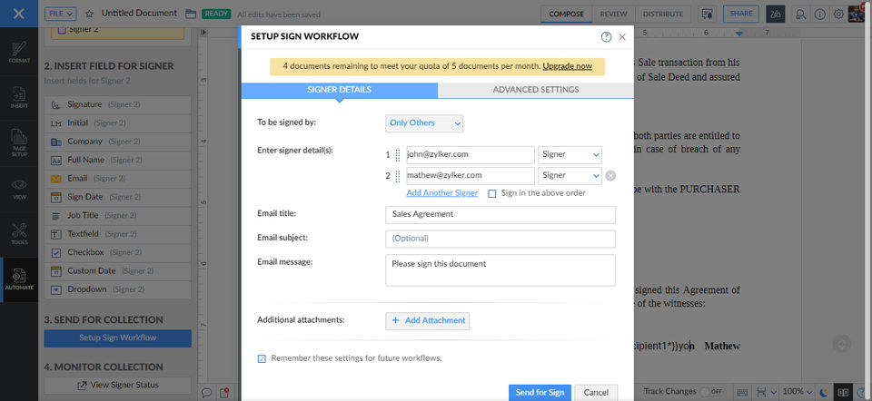 Zoho Writer Screenshot 5