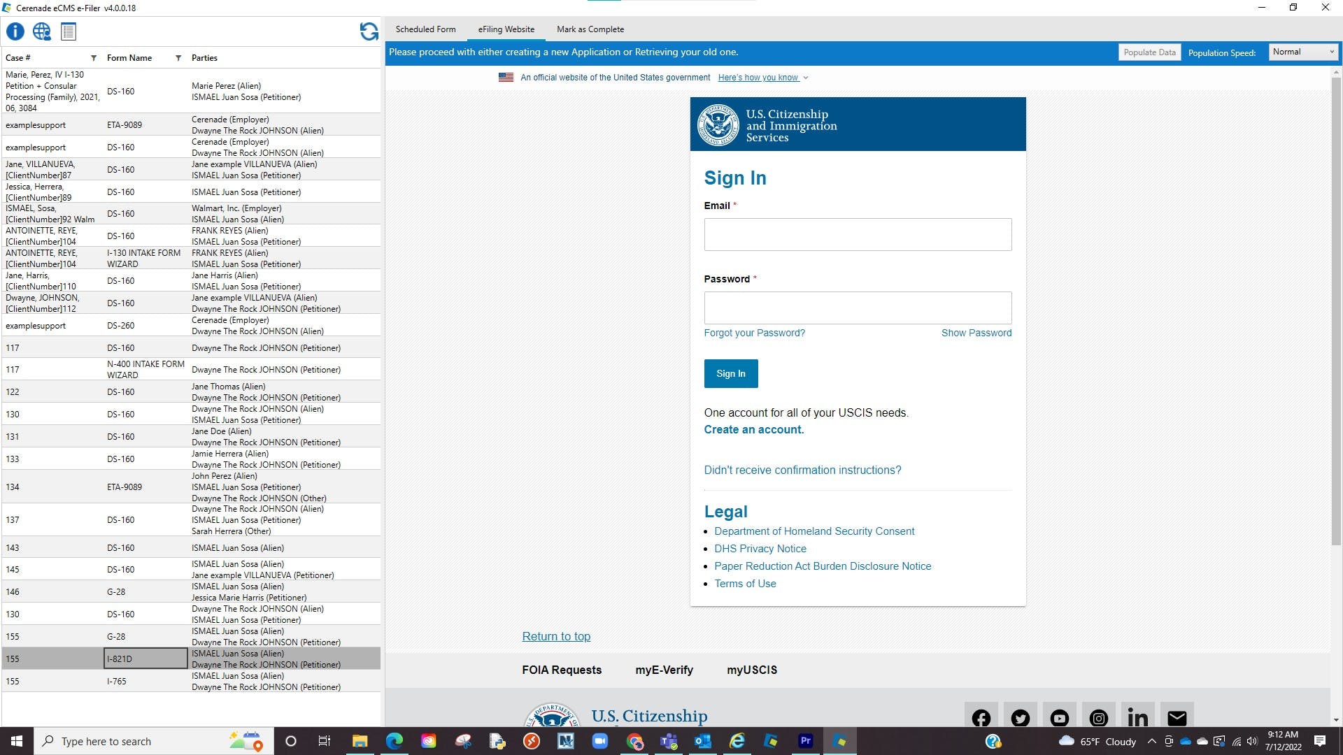 eIMMIGRATION Screenshot 4