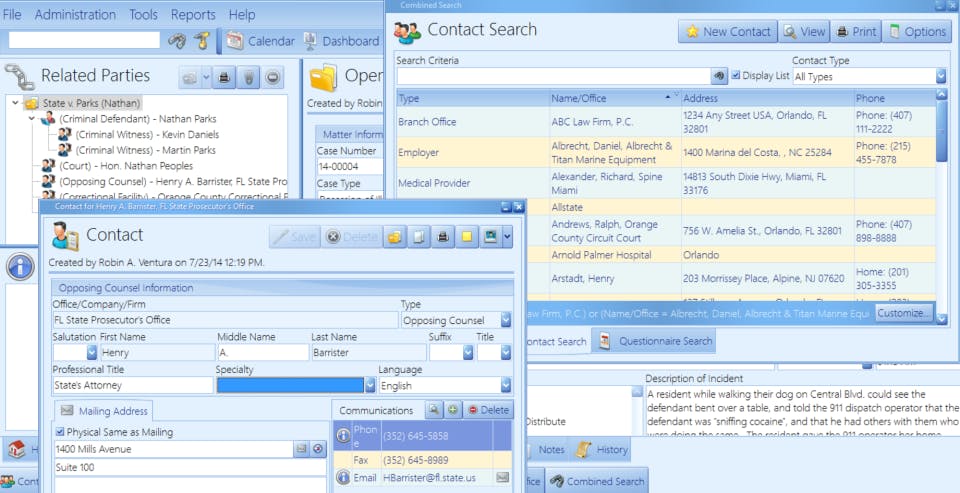 Prevail Case Management System Screenshot 3