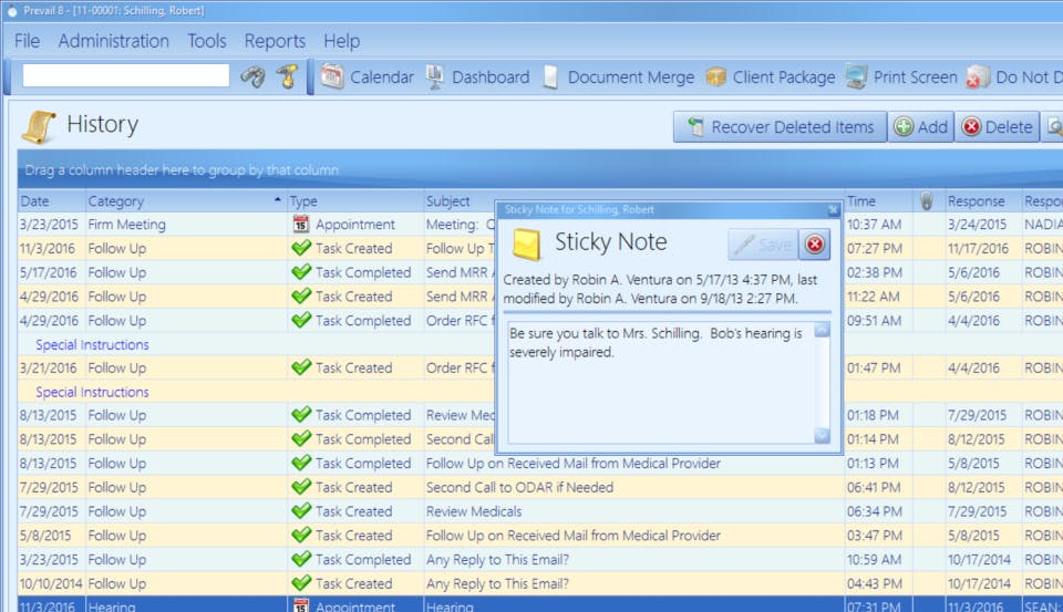 Prevail Case Management System Screenshot 5