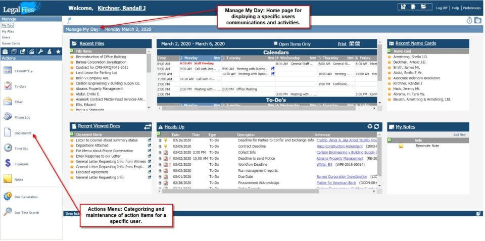 Legal Files Screenshot 1