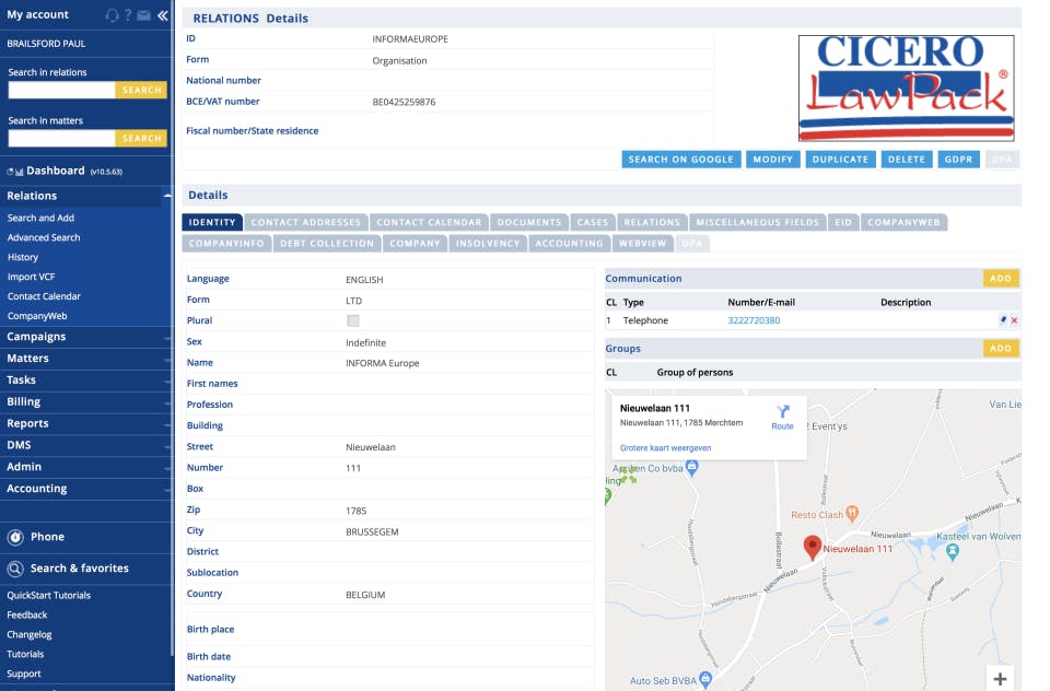 CICERO LawPack Screenshot 2