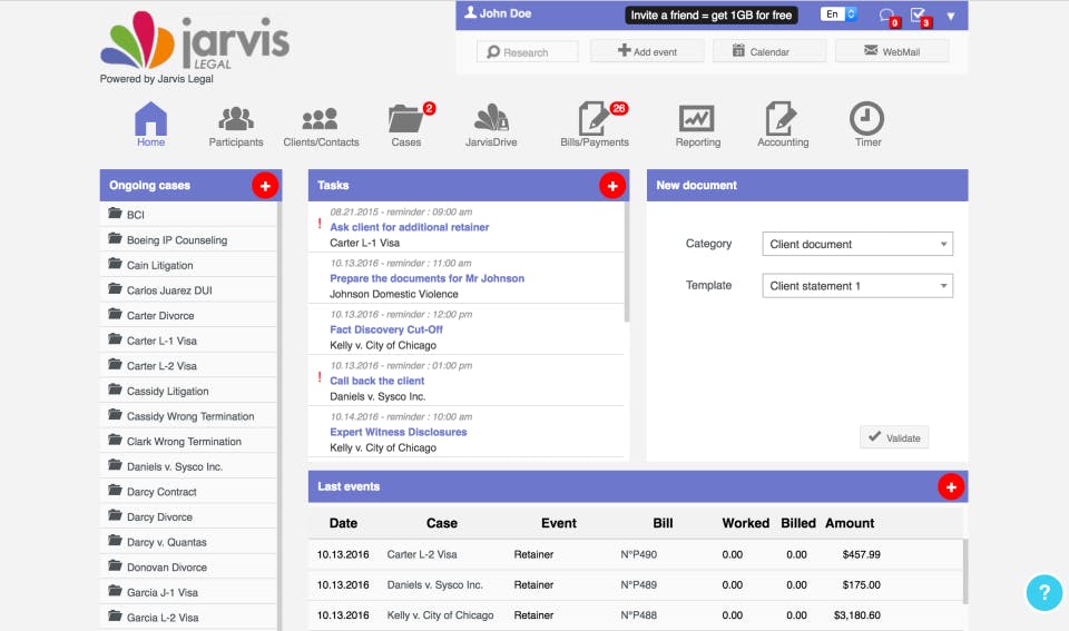 Jarvis Legal Screenshot 1