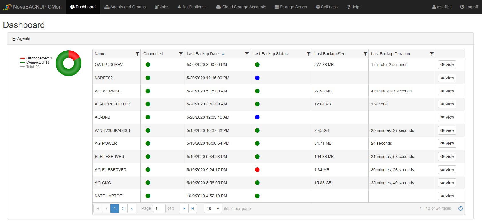 NovaBACKUP Cloud for MSPs Screenshot 1