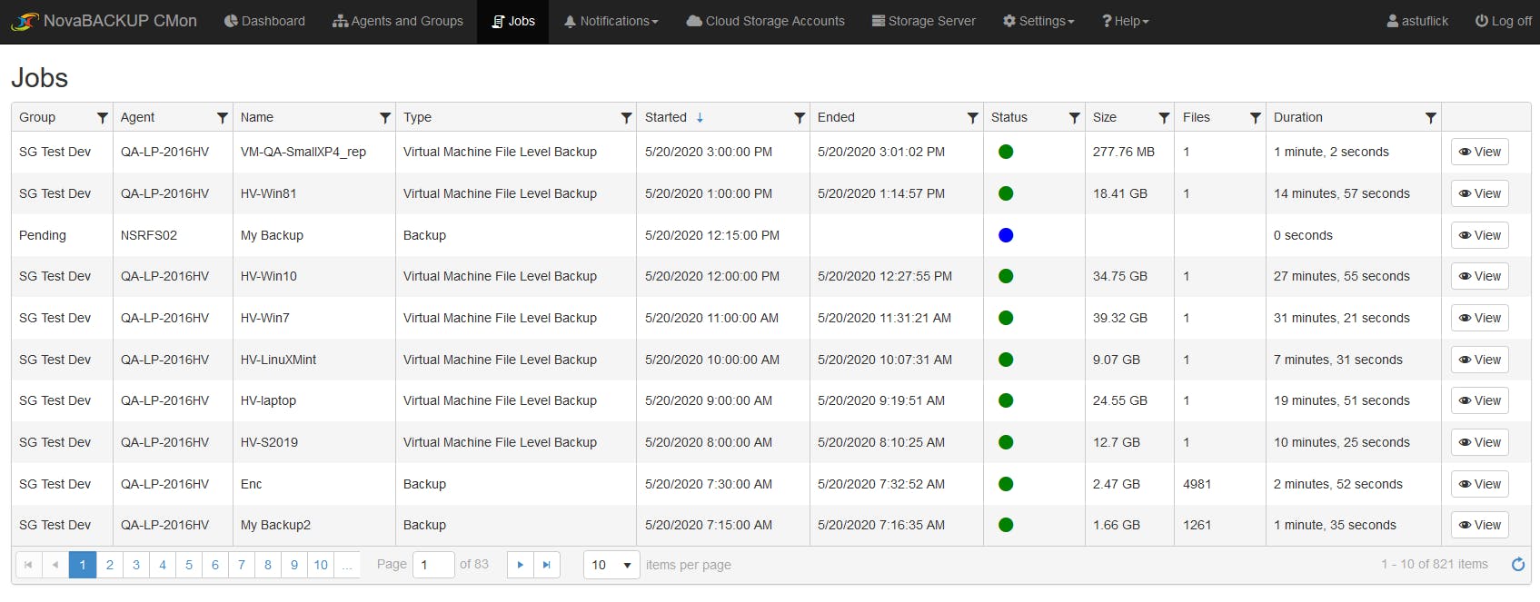 NovaBACKUP Cloud for MSPs Screenshot 4
