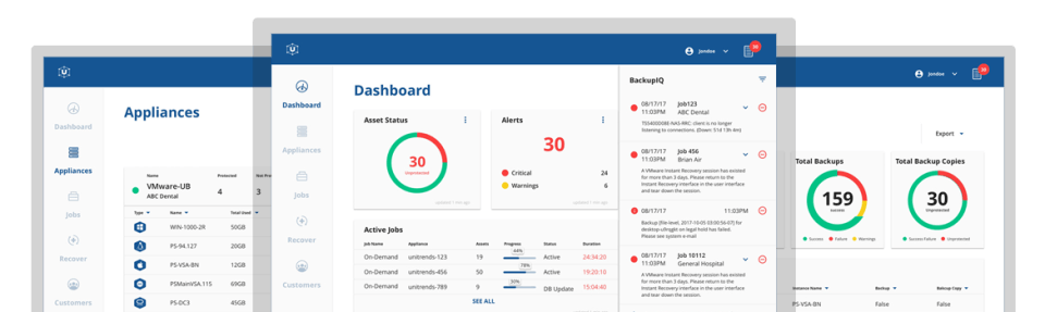 Unitrends MSP Screenshot 1