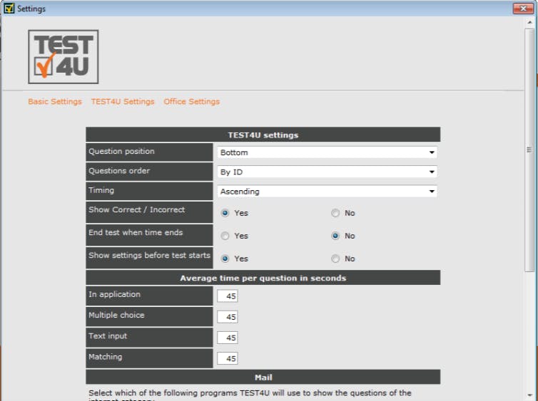 TEST4U Screenshot 1