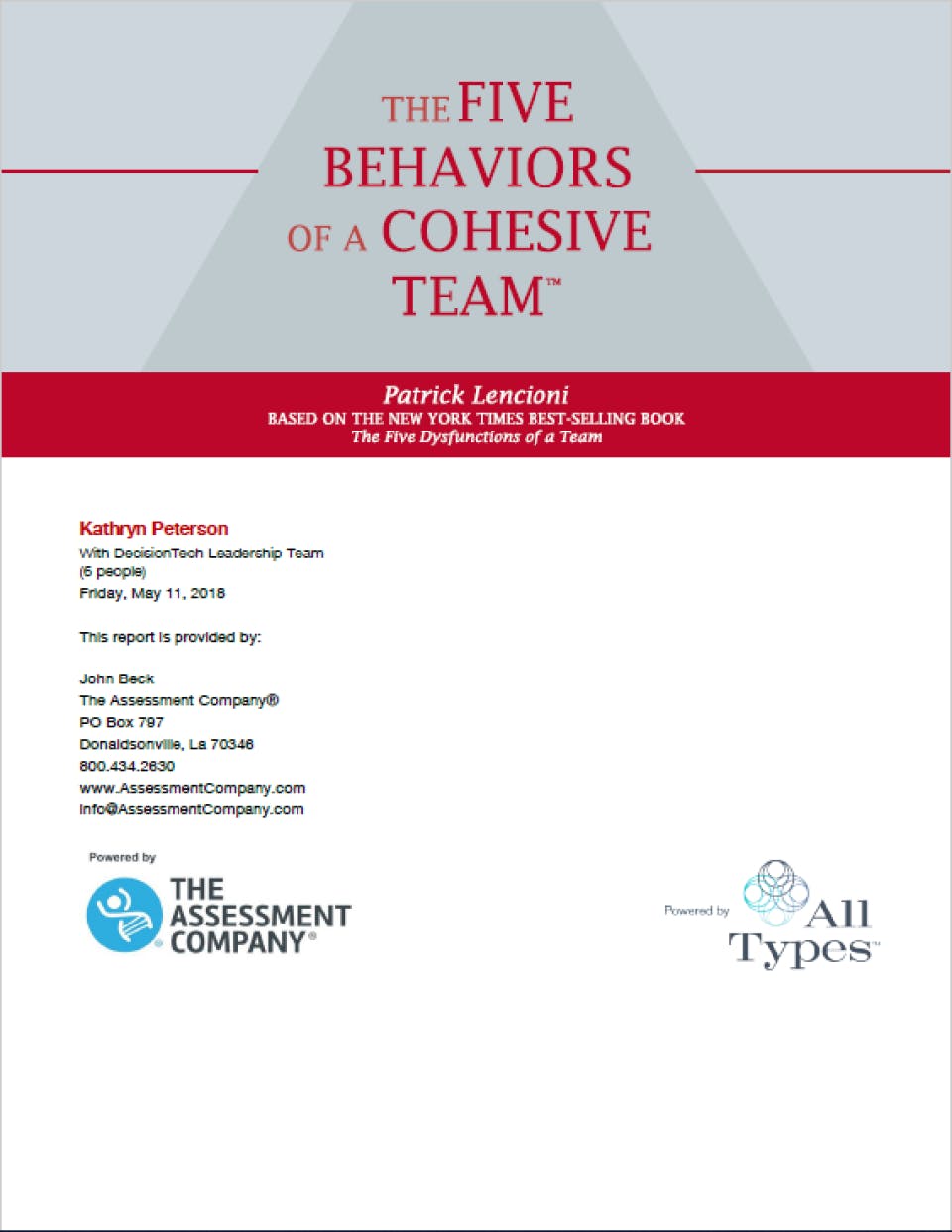 The Assessment Company Screenshot 4