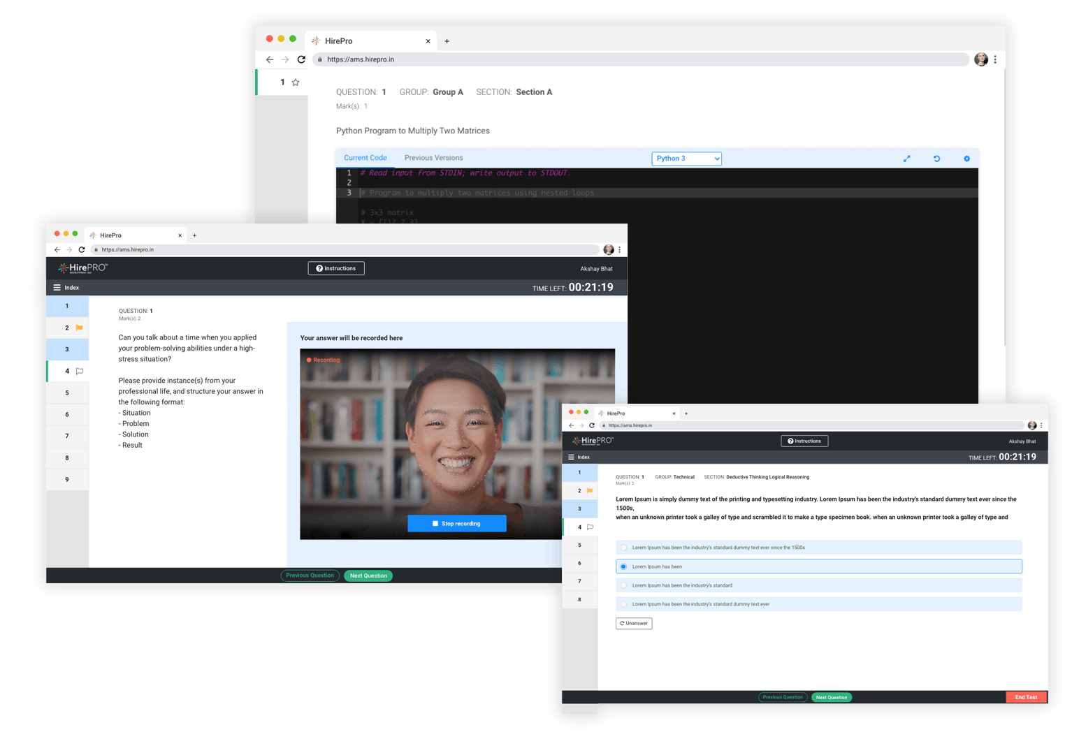 HirePro Functional Assessment Screenshot 2