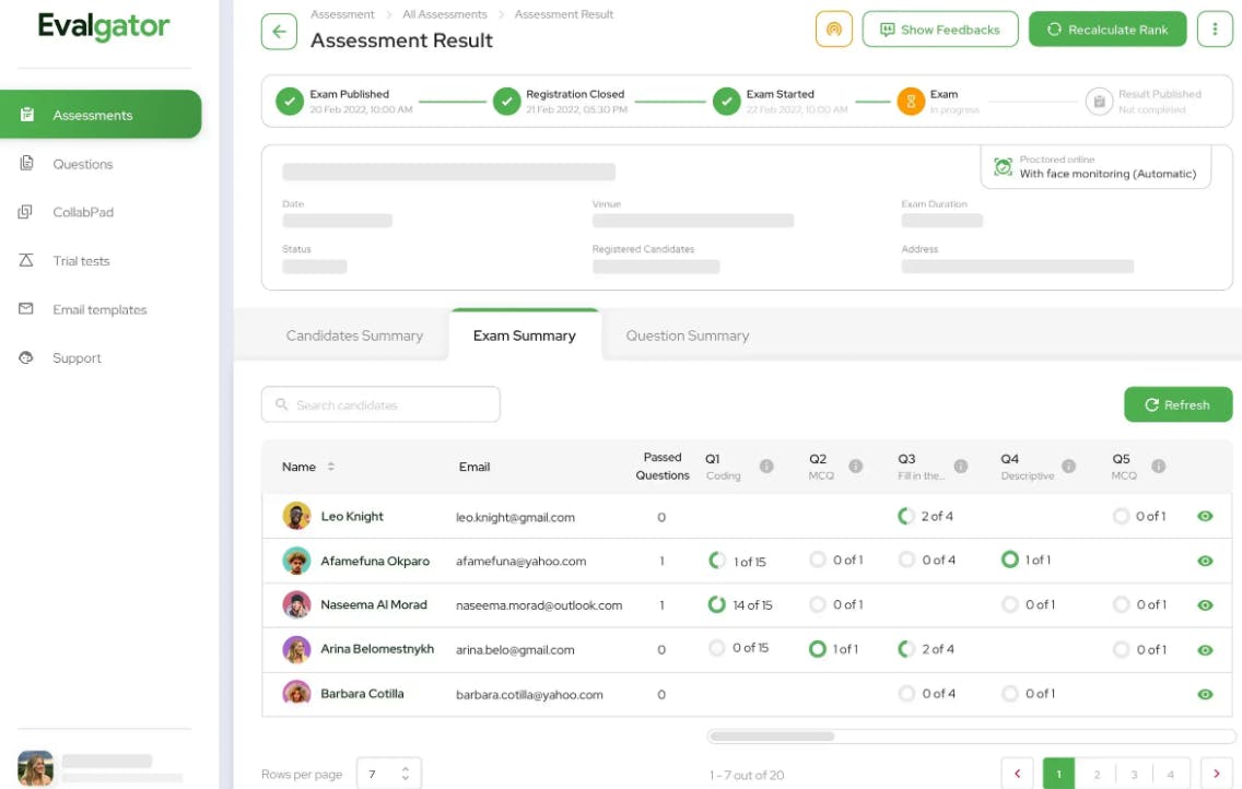 Evalgator Screenshot 2