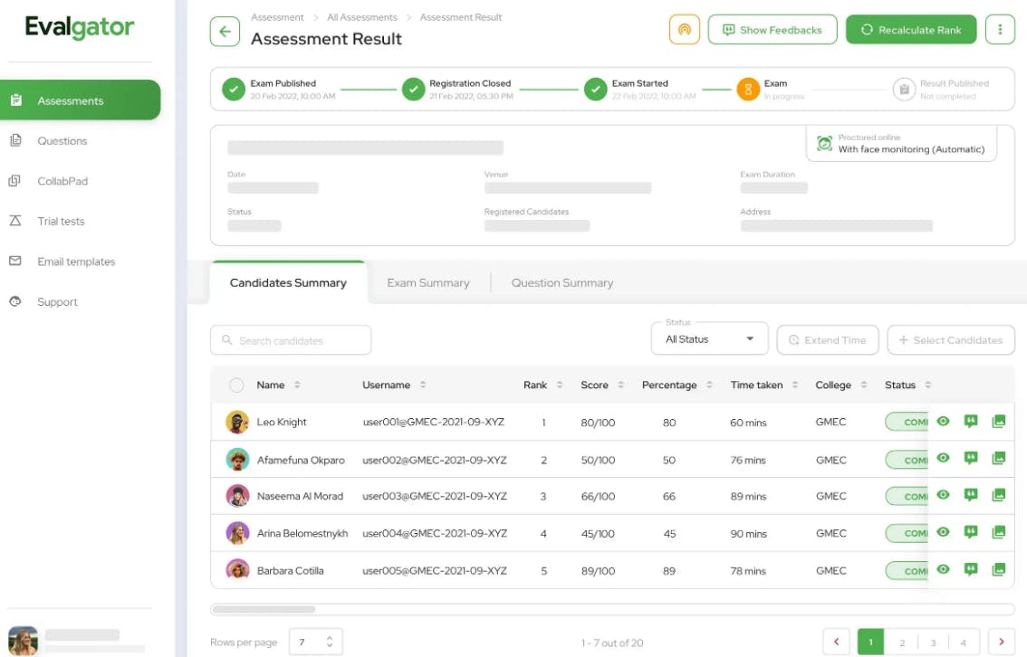 Evalgator Screenshot 3