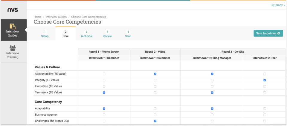 interview builder Screenshot 2