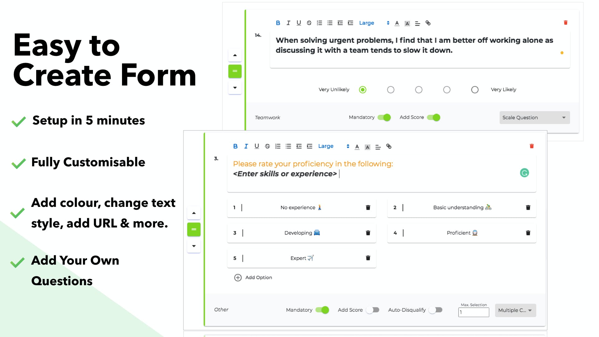 Prehireforms Screenshot 2