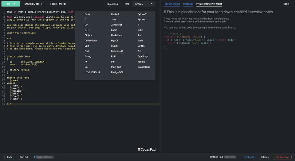 CoderPad Screenshot 2