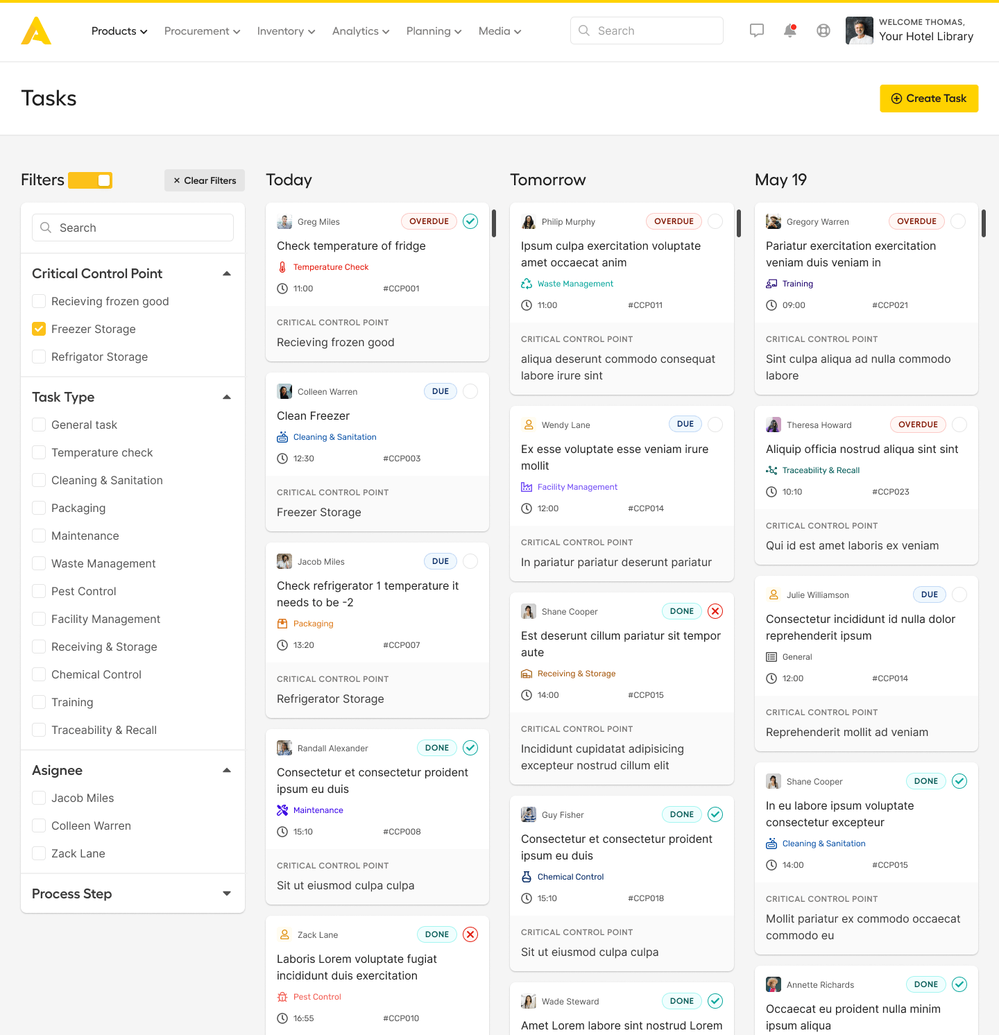 Apicbase Restaurant Management Screenshot 4