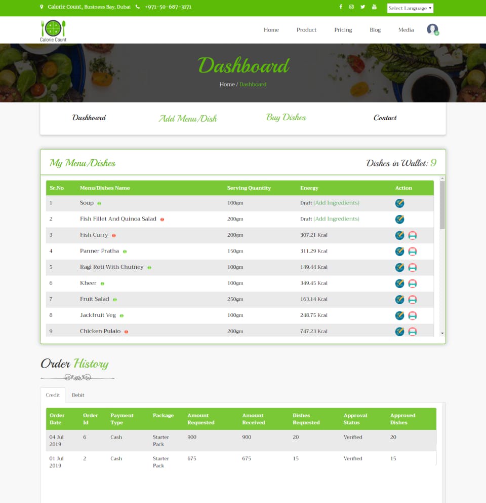 Calorie Count Screenshot 1