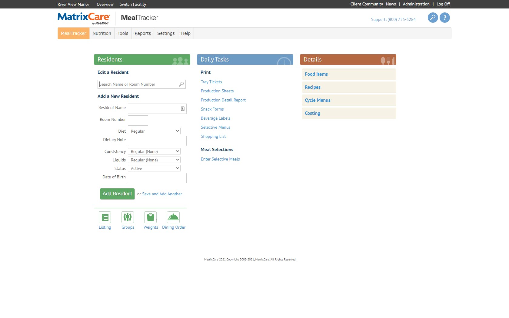 MatrixCare MealTracker Screenshot 1