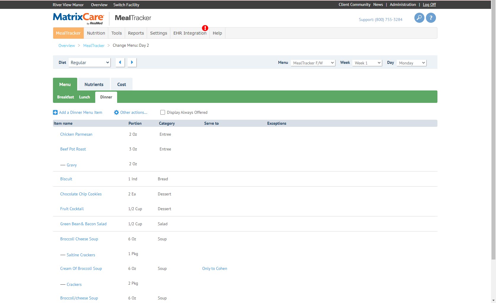 MatrixCare MealTracker Screenshot 3