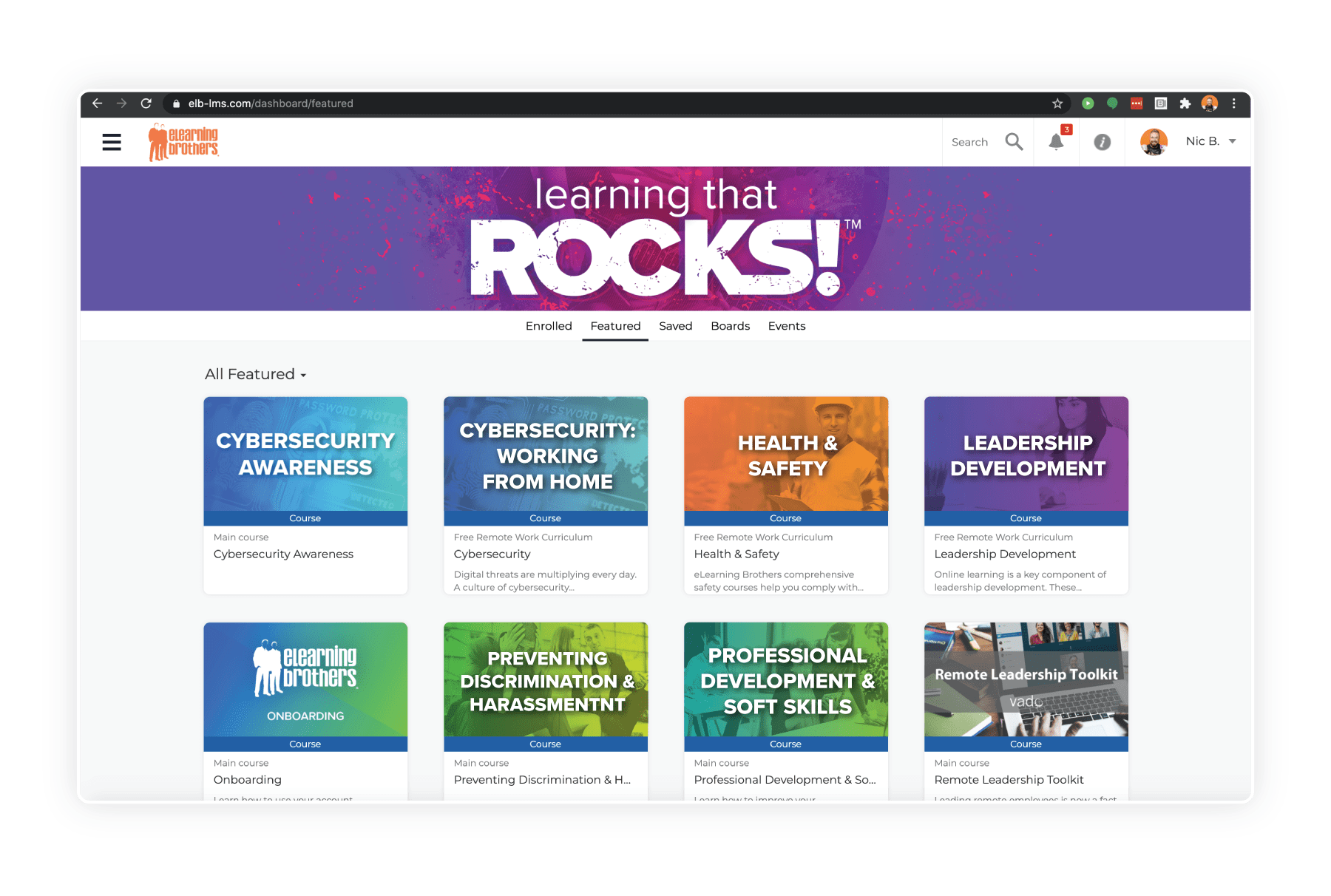 Rockstar Learning Platform Screenshot 1