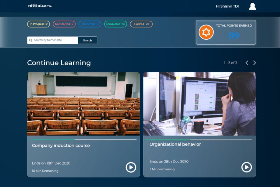 Nittio Learn Screenshot 1