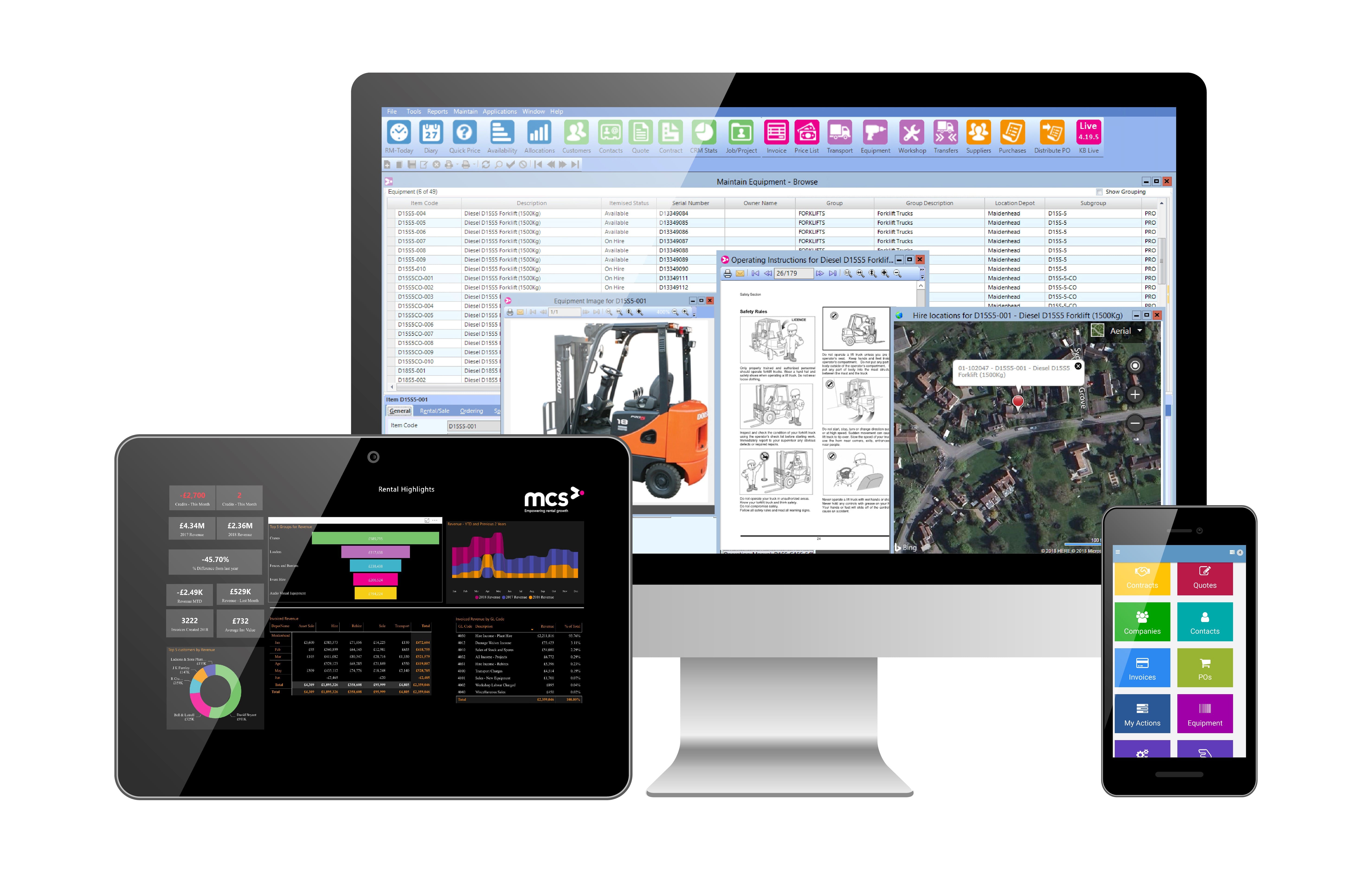 MCS Rental Software Screenshot 1