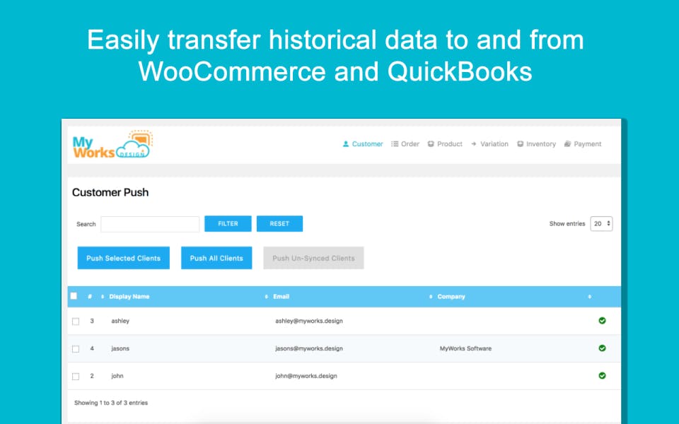 MyWorks Sync Screenshot 2